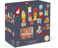 Janod bead set Circus train