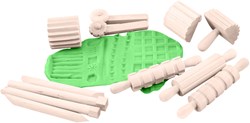 Eduplay wooden dough tools set - creative toy for kids