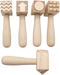 Eduplay wooden hammer set toy - educational creative play 5 pieces