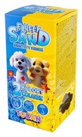 Tuban kinetic sand Fluffy Sand - blue and yellow - 2 x 70 g play sand-3