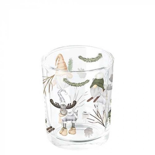 Ambiente tealight holder gnomes forest decoration woodland vibe