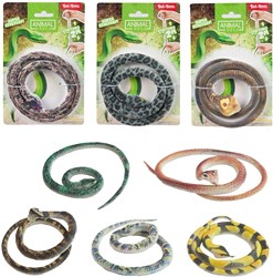 Toi-Toys toy snake realistic 60cm plastic animal figure