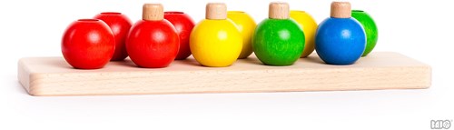 Bajo stacking balls - colorful pyramid toy for kids-2