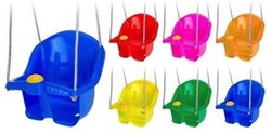 Toddler swing plastic with rope assorted color indoor use