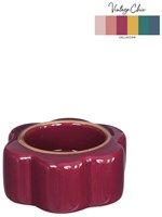 Theelichthouder Pouff kers Ø7xH3,4cm