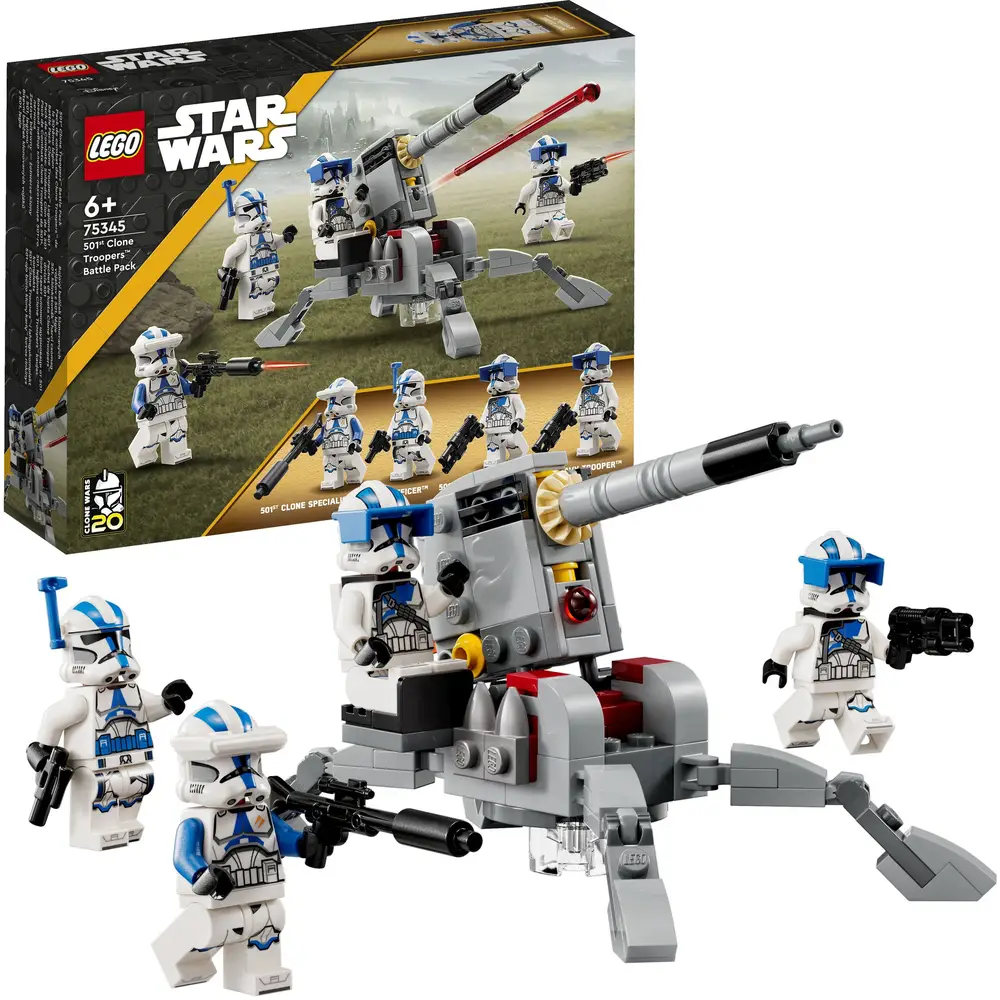LEGO Star Wars 501st Clone Troopers Battle Pack Building Set with Minifigures - 75345