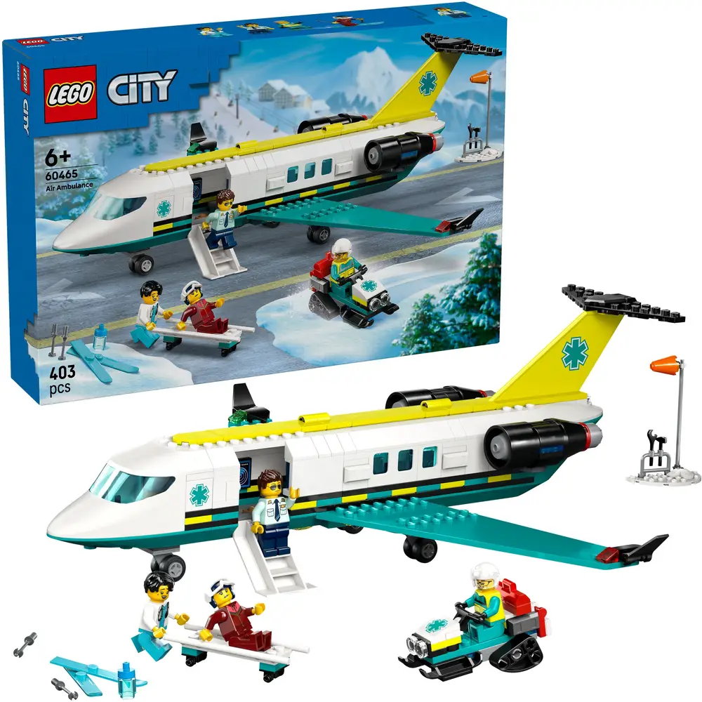 LEGO City Ambulance Plane Toy Rescue Mission 60465
