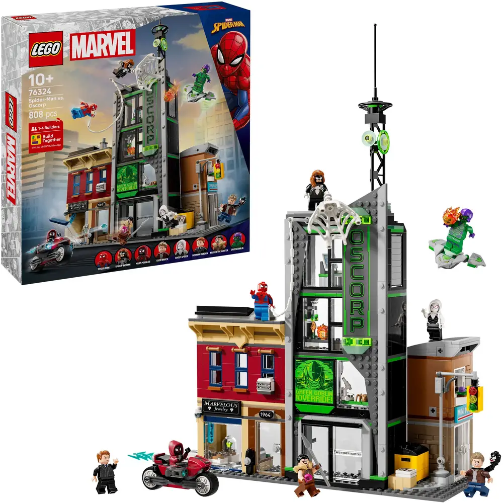 LEGO Super Heroes Spider-Man vs. Oscorp building set - play fun