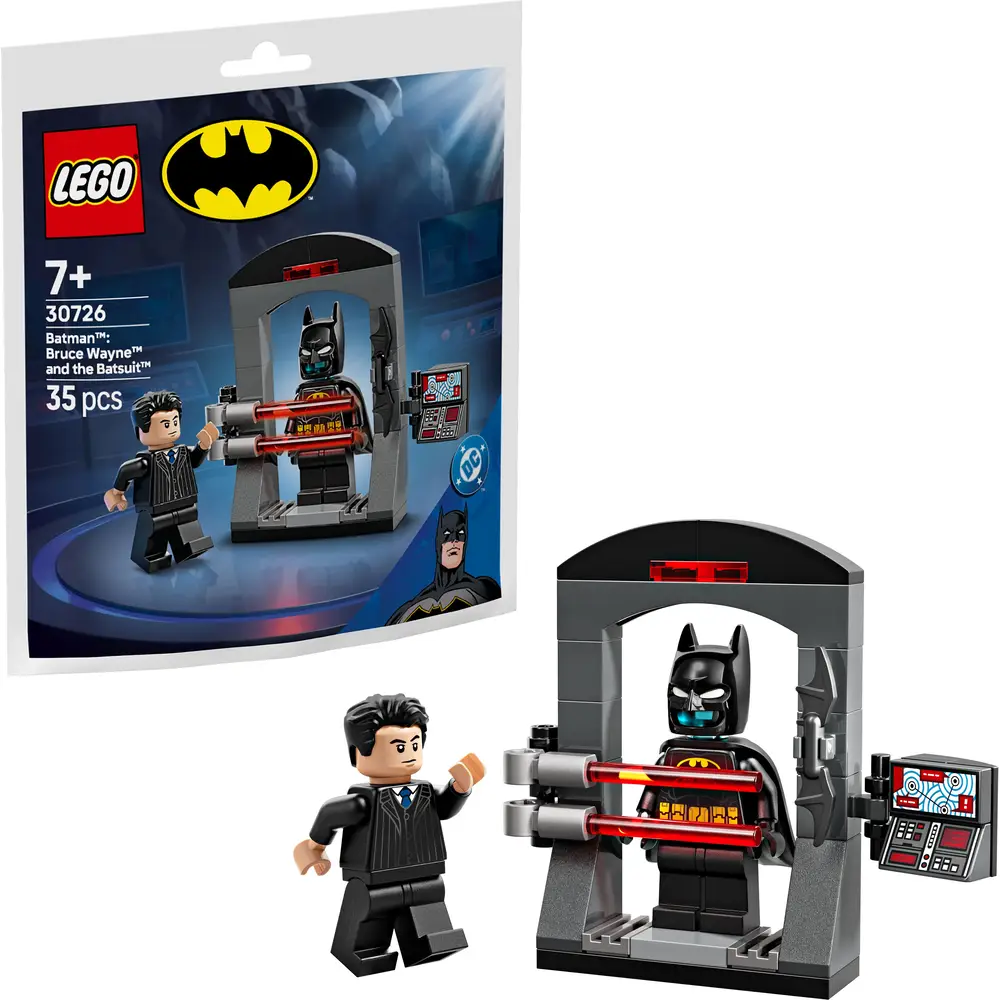 LEGO Super Heroes building set Batman Bruce Wayne and the Batsuit 30726