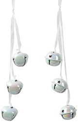 Decoris Christmas hanger bells iridescent Christmas decoration 28cm multi color
