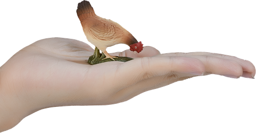 Mojo Farm toy Eating Chicken - 387053-3