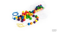 Bajo wooden beads toy set - 60 pieces in packaging