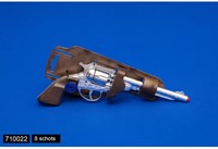 Cap Gun 8 Shot Toy Cowboy Revolver Metal for Dress Up-3