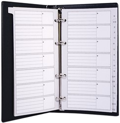 Kangaro Telephone Register Black 217*128mm