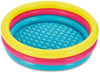 Summer Waves inflatable pool 3-rings 114x25 cm multicolor