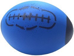 Foam rugby ball blue 24.5*18 cm