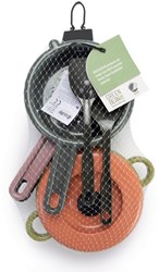Dantoy Green Bean play kitchen pan set 7-piece multicolor