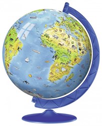 Ravensburger 3D Puzzle - Globe World Map - 180 Pieces Cardboard