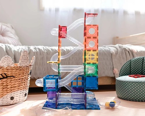 Connetix Magnetic Tiles Marble Track 92 Pieces-2