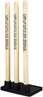 Kookaburra wooden cricket stumps practice set with plastic base
