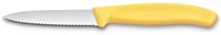 Victorinox kitchen paring knife yellow serrated 8cm stainless steel