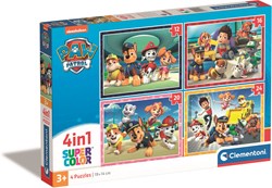 Clementoni Paw Patrol puzzle 4-in-1 cardboard toy for kids age 3+