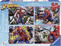 Ravensburger Spiderman puzzle set 4 in 1 - 100 pieces - kids puzzle