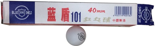 HOT Sports + Toys table tennis balls plastic 40 mm 6 pieces white
