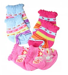 Heless doll socks set colored 3 pairs for baby dolls 35-46 cm