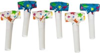 Folat party blowouts paper white - 6 pieces party toy