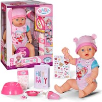 BABY born baby doll Emma 43 cm - interactive doll with accessories