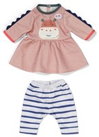 BABY born doll dress jungle 36cm - colourful baby doll clothing set