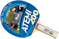 Atemi table tennis bat hobby 200 green - beginner table tennis racket