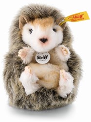 Steiff plush hedgehog Joggi - cuddly toy 10 cm dark brown plush toy