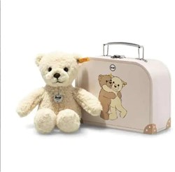Steiff Mila teddy bear in case, beige