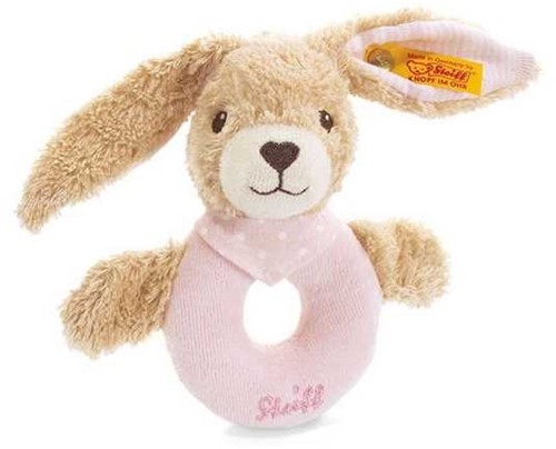 Steiff Hoppel Hase Greifring mit Rassel