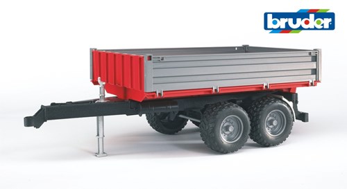 Bruder toy tipper trailer 2-axle - construction vehicle 1:16 scale