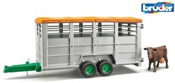 Bruder livestock trailer toy with cow farm 1:16 scale