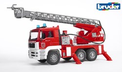 Bruder MAN fire truck toy with working water spray light and sound