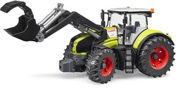 Bruder tractor Claas Axion 950 with front loader farm toy