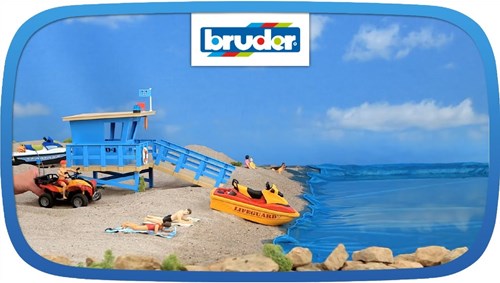Bruder rescue brigade toy set with jetski and quad-3