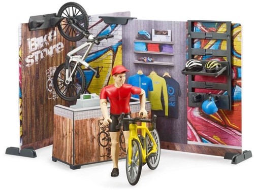 Bruder bworld Bikeshop with figure 63120