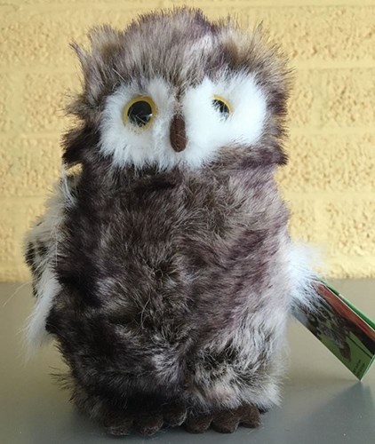 Simply plush owl cuddly toy 18 cm - soft owl plush toy