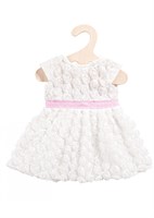 Heless doll dress roses white pink 28-35cm doll clothing