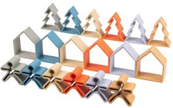 Dena silicone toy set nature child house tree - creative play