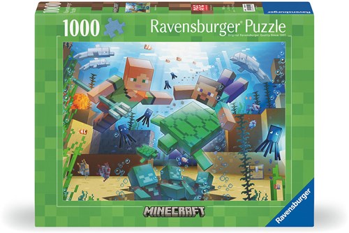 Ravensburger jigsaw puzzle Minecraft Mosaic 1000 pieces cardboard