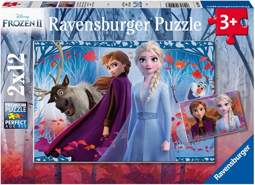 Ravensburger puzzle Disney Frozen 2 - kids jigsaw 2x12 pieces cardboard