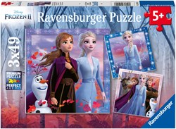 Ravensburger puzzle Frozen 2 - kids jigsaw 3x49 pieces cardboard