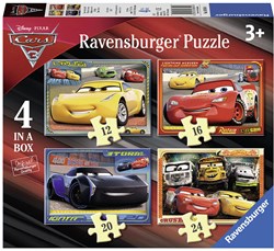 Ravensburger puzzle Disney Cars 3 kids jigsaw 4-in-1 12-16-20-24 pieces