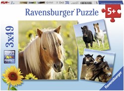Ravensburger puzzle ponies kids puzzle 3x49 pieces horses